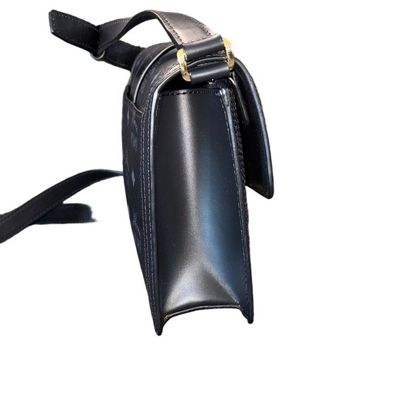 MCM Black Crossbody Bag with Gold Clasp - Picture 5 of 10